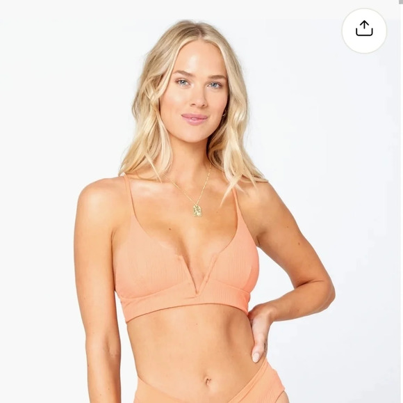 L*SPACE SIREN-COURT BIKINI TOP - Picture 1 of 11